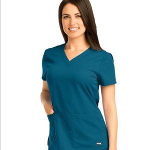 Grey’s Anatomy Scrub top - Caribbean Blue (Bahama)